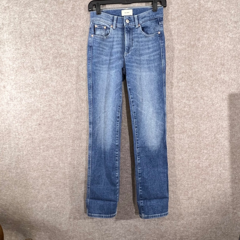 DL1961 Mara Straight Leg Jeans Womens 24 Mid Rise Stretch Denim
